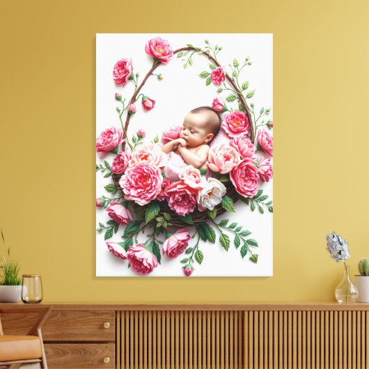 Ein Portrait über die leichte Carnation einer Toch Leinwanddruck (Insitu (Wohnzimmer))