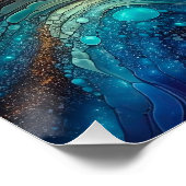 Ein Portrait von Frauengesicht - Abstrakte Kunst Poster (Ecke)