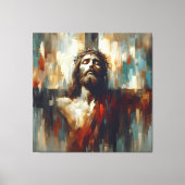 Ein Portrait von Jesus Christus Ausdauer Leinwanddruck (Vorderseite)