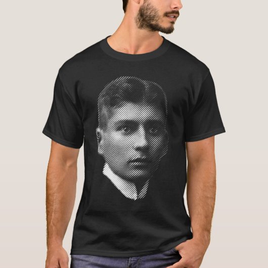 Ein Porträt des Verfassers Franz Kafka T-Shirt (Vorderseite)