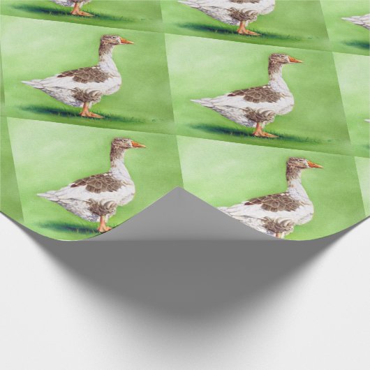 Ein Porträt einer Gans Geschenkpapier (Ecke)