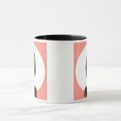 Ein Porträt von Frauen im Minimalstil. Tasse (Zentrum)