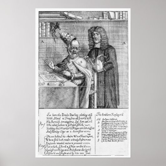Ein Portrayal von Titus Oates Poster (Vorne)