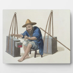 Ein Porzellanrestaurator, Tafel 28 aus 'Die Kostüm Fotoplatte