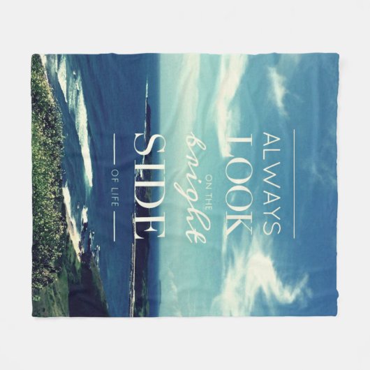 Ein positiver Ausblick auf das Leben / ©Seascape Fleecedecke (Vorderseite (Horizontal))