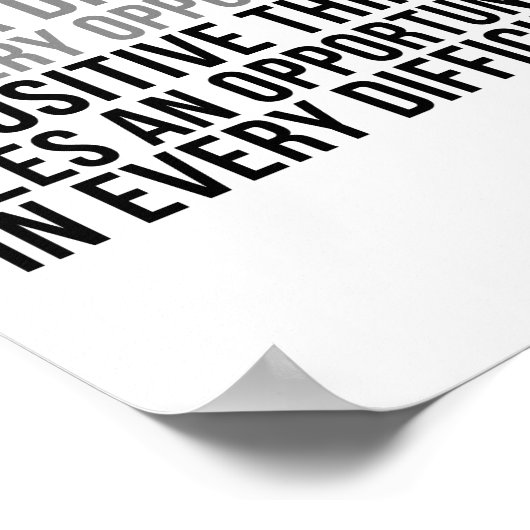 Ein positiver Denker Poster (Ecke)