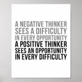 Ein positiver Denker Poster (Vorne)