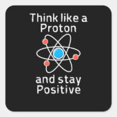 Ein positiver Proton Quadratischer Aufkleber (Vorderseite)