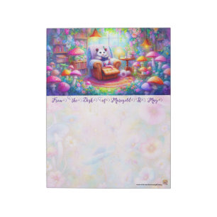 Ein Possum in seinem Lesewinkel Notizblock