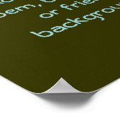 Ein Poster anpassen (Ecke)