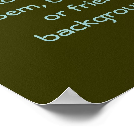 Ein Poster anpassen (Ecke)