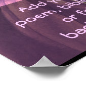 Ein Poster anpassen (Ecke)