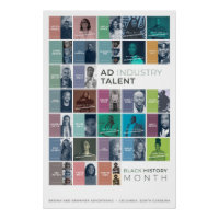 Ein Poster, das den Black History Month und sein T