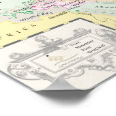 Ein Poster der Seide- und Songkarte (Ecke)