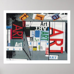 Ein Poster mit den Worten ART überall