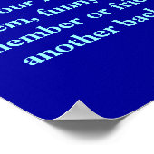 Ein Poster - Neon Blue Tree of Life (Ecke)