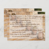 Ein Pot in der Erinnerung an die Bibel meines Herr Postkarte (Vorne/Hinten)