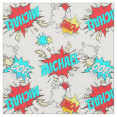 EIN! POW! 💥 Pop Art Comic Buchbesetzung Stoff (Nahaufnahme)
