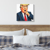 Ein Präsident, der die Libs besitzt Leinwanddruck (Insitu (Schlafzimmer))