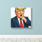 Ein Präsident, der die Libs besitzt Leinwanddruck (Insitu (Holzboden))