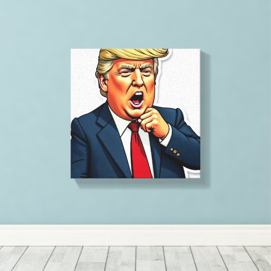 Ein Präsident, der die Libs besitzt Leinwanddruck (Insitu (Holzboden))