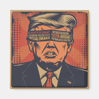 Ein Präsident, der von mentalen Fragen geblendet w Magnet