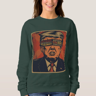 Ein Präsident, der von mentalen Fragen geblendet w Sweatshirt