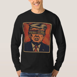 Ein Präsident, der von mentalen Fragen geblendet w T-Shirt