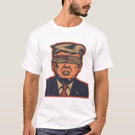 Ein Präsident, der von mentalen Fragen geblendet w T-Shirt