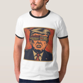 Ein Präsident, der von mentalen Fragen geblendet w T-Shirt