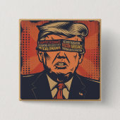 Ein Präsident verblendet sich mit psychischen Prob Button (Vorderseite)