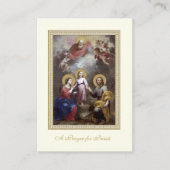 EIN PRAYER FÜR DIE PRIESTEN KATHOLISCHEN RELIGIÖSE PLATZKARTE (Vorderseite)