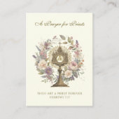 EIN PRAYER FÜR DIE PRIESTEN KATHOLISCHEN RELIGIÖSE PLATZKARTE (Vorderseite)