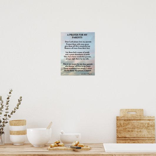EIN PRAYER FÜR MEINE ELTERN POSTER (Küche)
