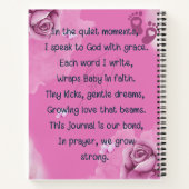Ein Prayer Journal für mich und Baby (Mädchen) Notizblock (Rückseite)