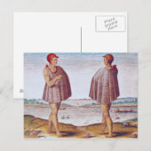 Ein Priester von Secoton in Virginia Postkarte (Vorne/Hinten)