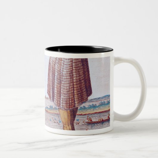 Ein Priester von Secoton in Virginia Zweifarbige Tasse (Rechts)