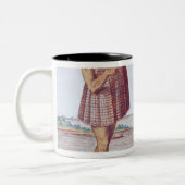 Ein Priester von Secoton in Virginia Zweifarbige Tasse (Links)