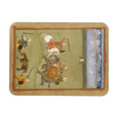 Ein Prinz kämpft gegen einen Elefanten, c.17 Magnet (Horizontal)