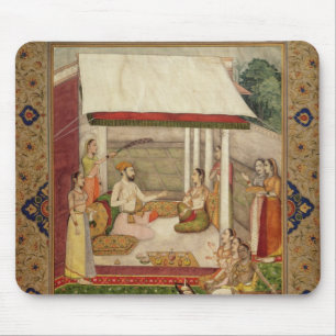 Ein Prinz und eine Prinzessin Listening zur Musik Mousepad