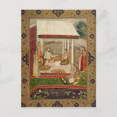 Ein Prinz und Prinzessin Musik hören Postkarte (Vorderseite)