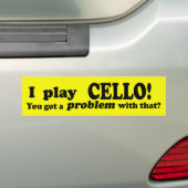 Ein Problem damit got, Cello Autoaufkleber (Auf Auto)