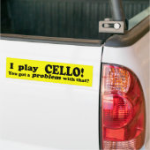 Ein Problem damit got, Cello Autoaufkleber (Auf Lkw)
