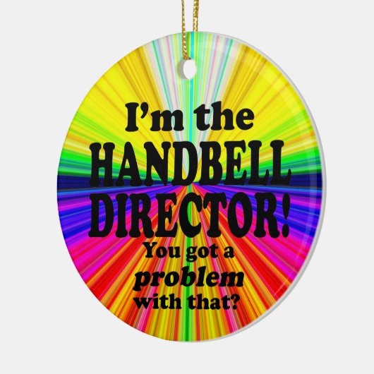 Ein Problem damit got, Handbell Director Keramik Ornament (Links)