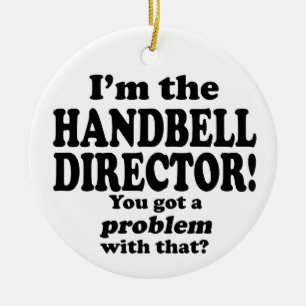 Ein Problem damit got, Handbell Director Keramikornament