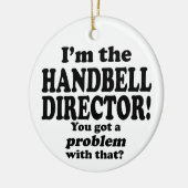 Ein Problem damit got, Handbell Director Keramikornament (Links)