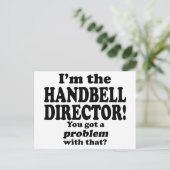 Ein Problem damit got, Handbell Director Postkarte (Stehend Vorderseite)