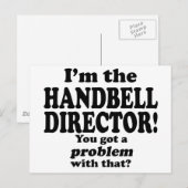 Ein Problem damit got, Handbell Director Postkarte (Vorne/Hinten)