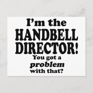 Ein Problem damit got, Handbell Director Postkarte