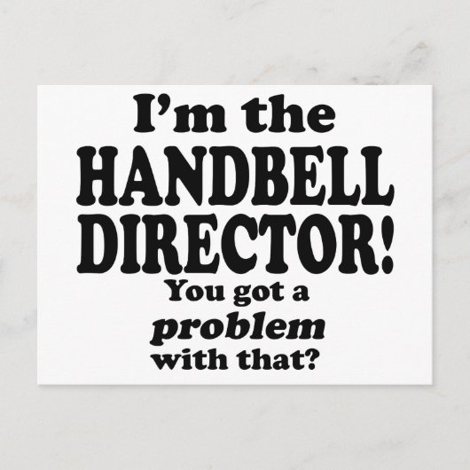 Ein Problem damit got, Handbell Director Postkarte (Vorderseite)